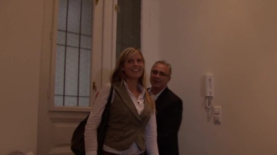 This week we have the lovely, blond hottie, Agnes. Down a