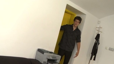 Cute stud gets an indecent anal indoctrination outsider